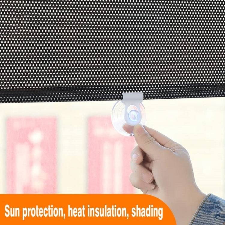 50x125cm Mesh Black Suction Cup Telescopic Car Sun Protection Blackout Curtain - Window Foils & Solar Protection by PMC Jewellery | Online Shopping South Africa | PMC Jewellery