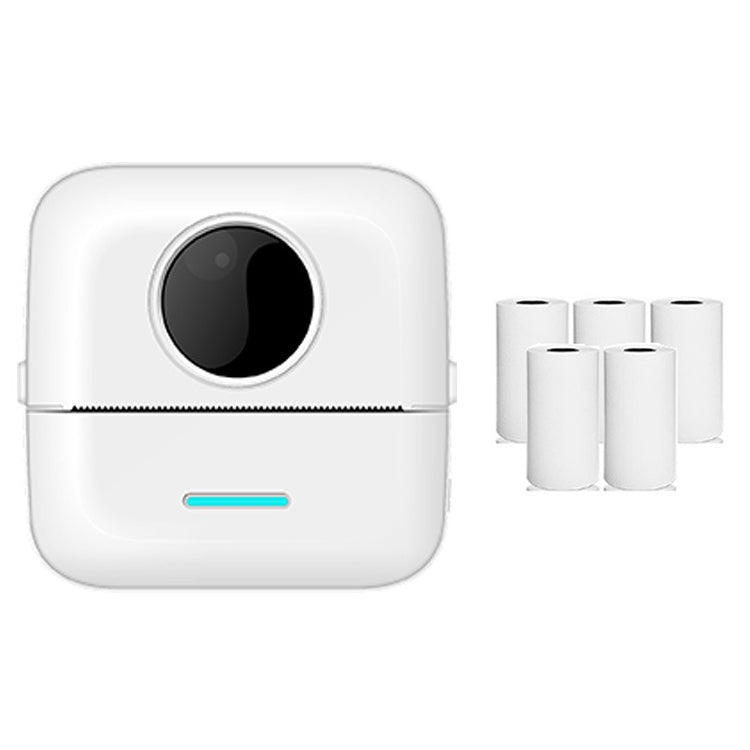 Mini Student Wrong Question Bluetooth Thermal Printer With 5 Rolls White Paper(White) - Printer by PMC TechLife | Online Shopping South Africa | PMC TechLife | Buy Now Pay Later Mobicred