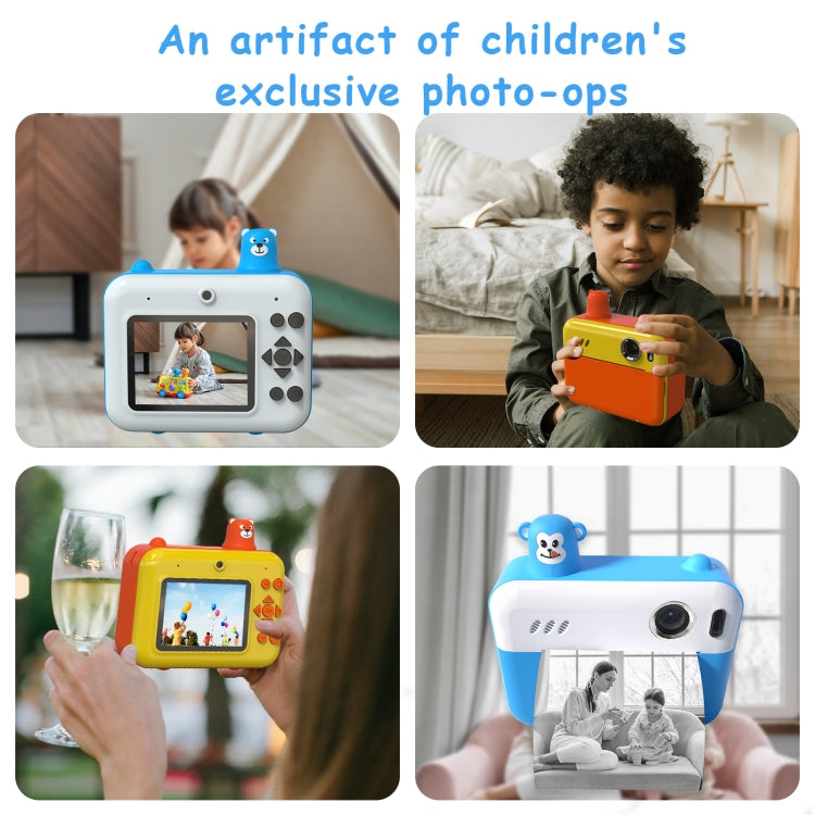 IPS 2.36 inch LED HD Display 1080P Childrens Camera Thermal Printing Instant Camera(Sky Blue) - Children Cameras by PMC TechLife | Online Shopping South Africa | PMC TechLife | Buy Now Pay Later Mobicred