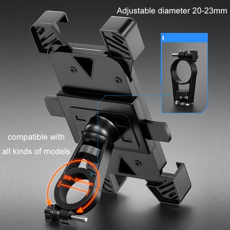 Shockproof Motorcycle Mobile Phone Holder Outdoor Bike Navigation Holder, Model: Rearview Mirror - Holder by PMC Jewellery | Online Shopping South Africa | PMC Jewellery | Buy Now Pay Later Mobicred