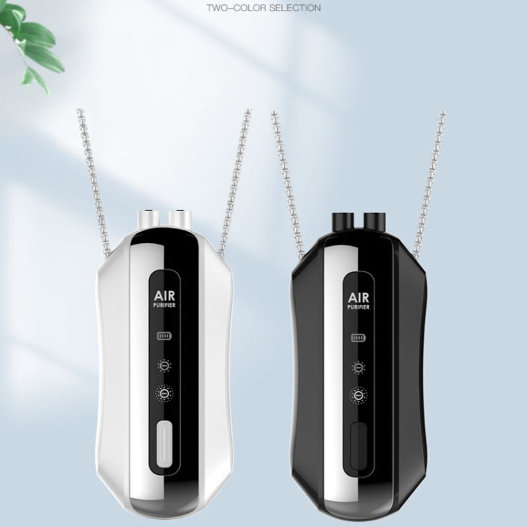 Portable Negative Ion Air Purifier Home Hanging Neck Purifier, Style: Chain Style (Black) - free shipping - PMC TechLife - Order now!
