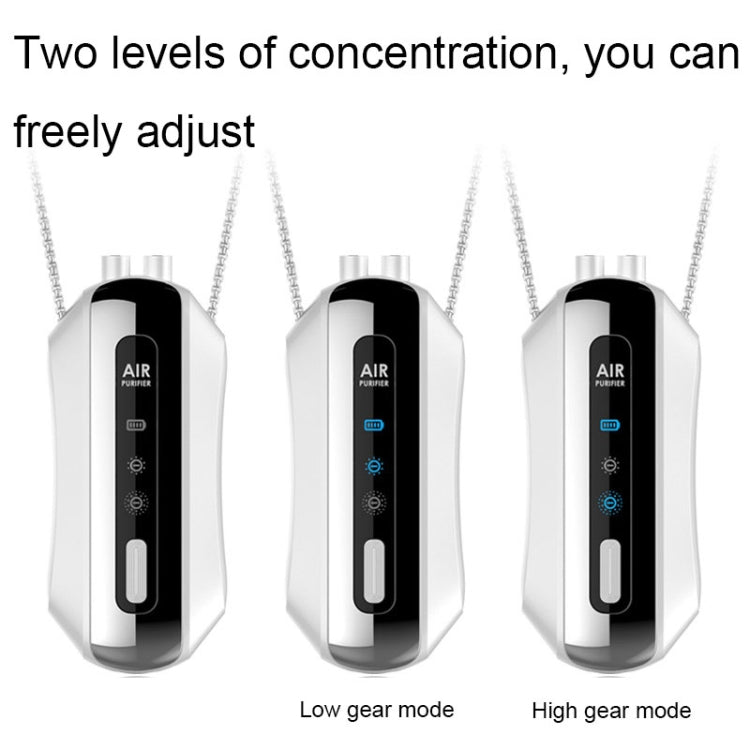 Portable Negative Ion Air Purifier Home Hanging Neck Purifier, Style: Rope Style (Black) - free shipping - PMC TechLife - Order now!