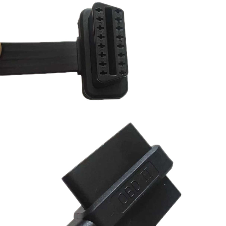 0.6m OBD2 Male to Female Tee Extension Cable OD16 16C Flat Cable - free shipping - PMC TechLife - Order now!