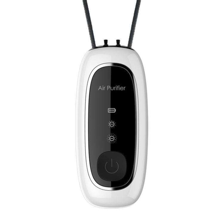 Upgrade Dual-brush Negative Ion Air Purifier Neck Small Portable Air Purifier, Style: Rope Model (White) - free shipping - PMC TechLife - Order now!