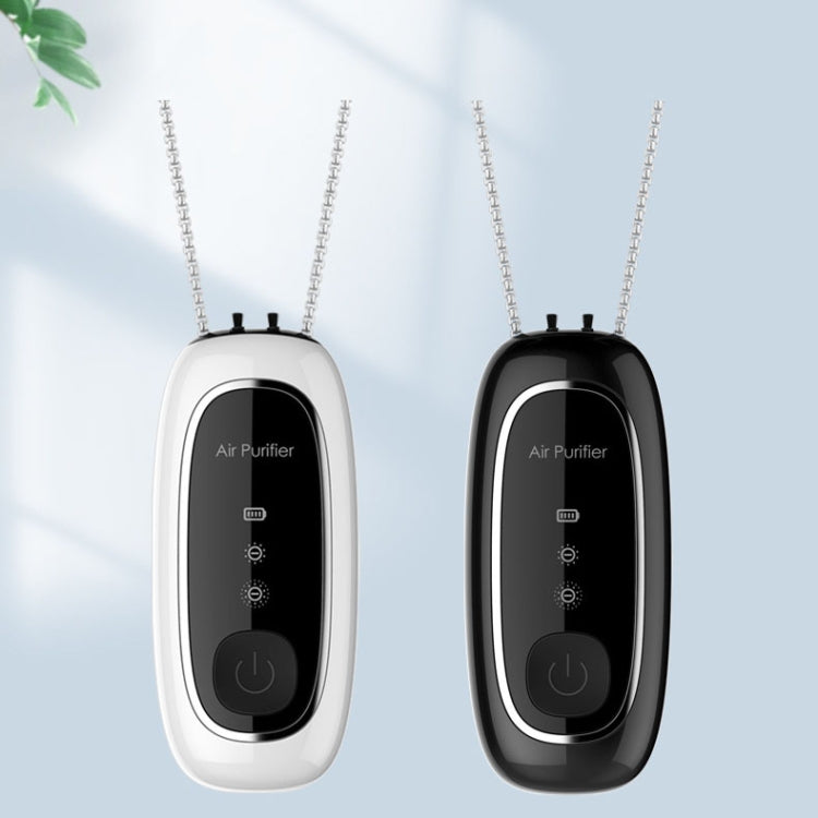 Upgrade Dual-brush Negative Ion Air Purifier Neck Small Portable Air Purifier, Style: Rope Model (Black) - free shipping - PMC TechLife - Order now!