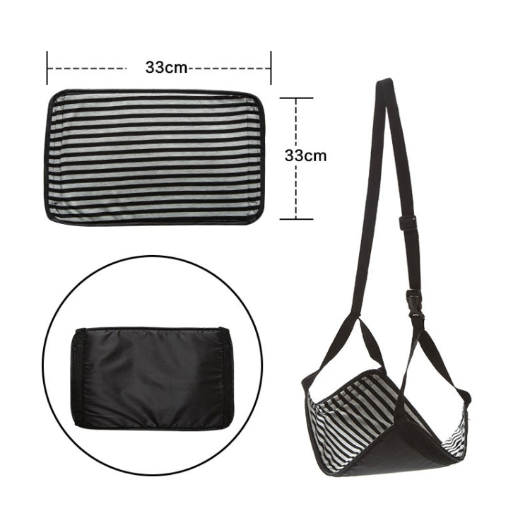 Travel Foot Rest Hammock Office Leisure Pedal, Color: Black White Stripe All-in-one - Hammocks by PMC TechLife | Online Shopping South Africa | PMC TechLife