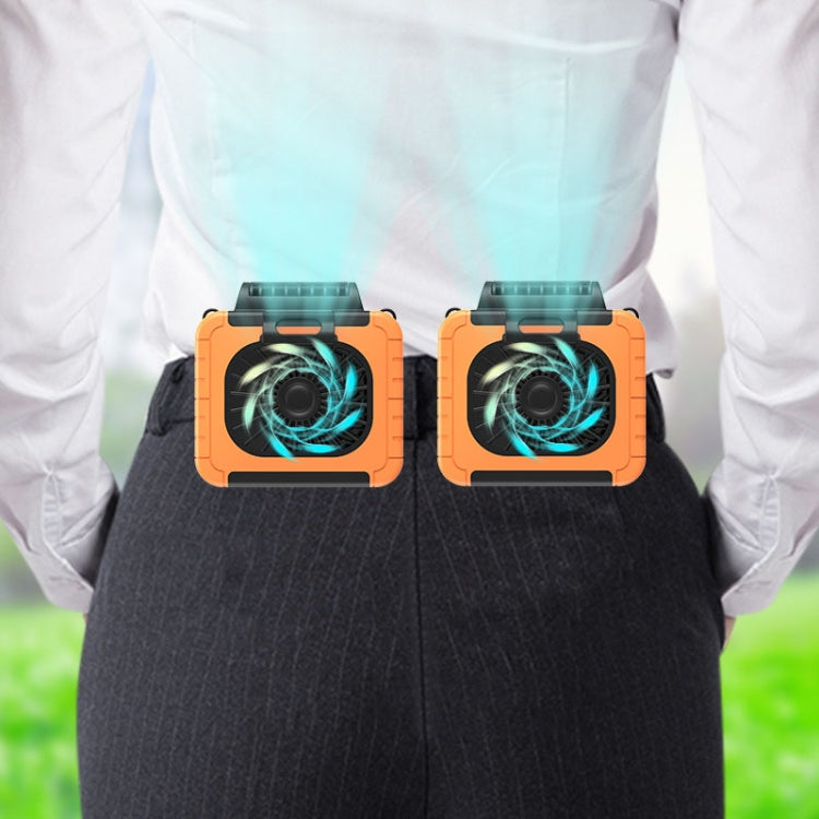 Outdoor Waist-Mounted Lighting Fan Multifunctional Bracket Hanging Neck Fan(Apricot) - free shipping - PMC Jewellery - Order now!