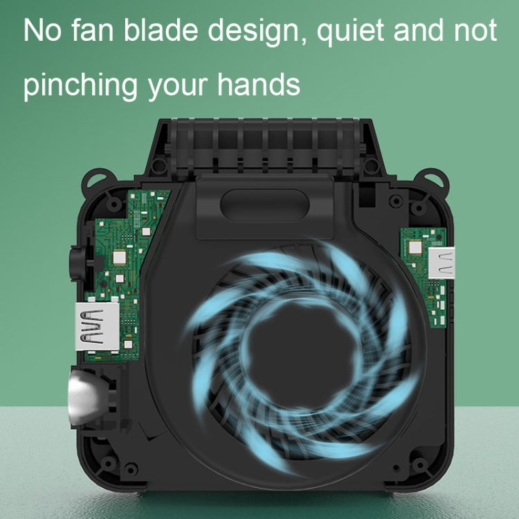 Outdoor Waist-Mounted Lighting Fan Multifunctional Bracket Hanging Neck Fan(Apricot) - free shipping - PMC Jewellery - Order now!
