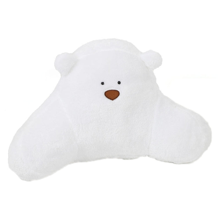 Car Cartoon Bear Plush Seat Upholstery Pillow, Color: Lumbar Pillow White - Seat Accessories by PMC Jewellery | Online Shopping South Africa | PMC Jewellery | Buy Now Pay Later Mobicred