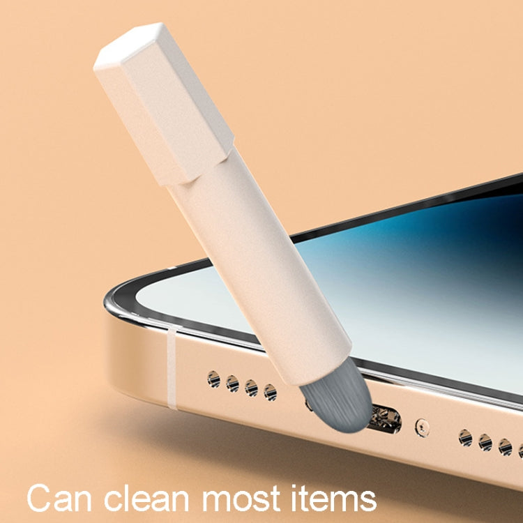 Q20 Headphone Cleaning Pen Mobile Phone Camera Computer Cleaning Tool Without Liquid(White Orange) - Other Accessories by PMC Jewellery | Online Shopping South Africa | PMC Jewellery