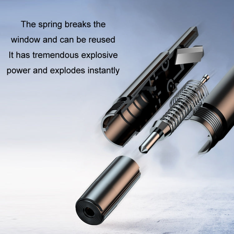 Vehicle-Mounted Multifunctional Broken Window Escape Safety Hammer(Black) - Emergency Hammer by PMC TechLife | Online Shopping South Africa | PMC TechLife | Buy Now Pay Later Mobicred