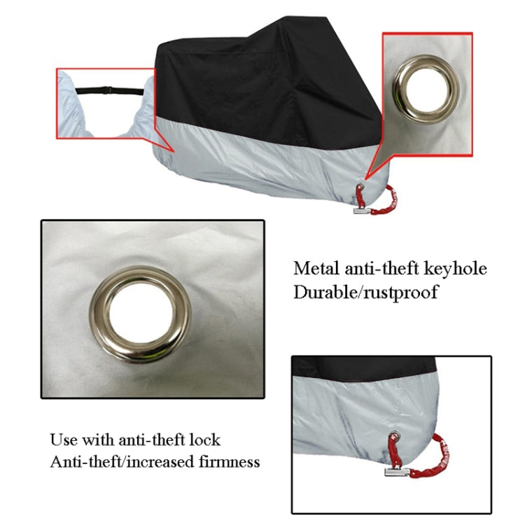 190T Motorcycle Rain Covers Dustproof Rain UV Resistant Dust Prevention Covers, Size: XXXXL(Black and Orange) - free shipping - PMC TechLife - Order now!