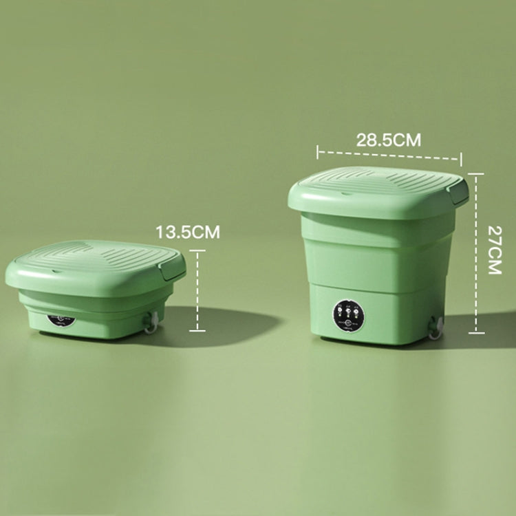 4.5L Mini Portable Folding Household Washing Machine Underwear Washer, Color: Fruit Green + Blue Light Antibacterial(UK Plug) - free shipping - PMC TechLife - Order now!