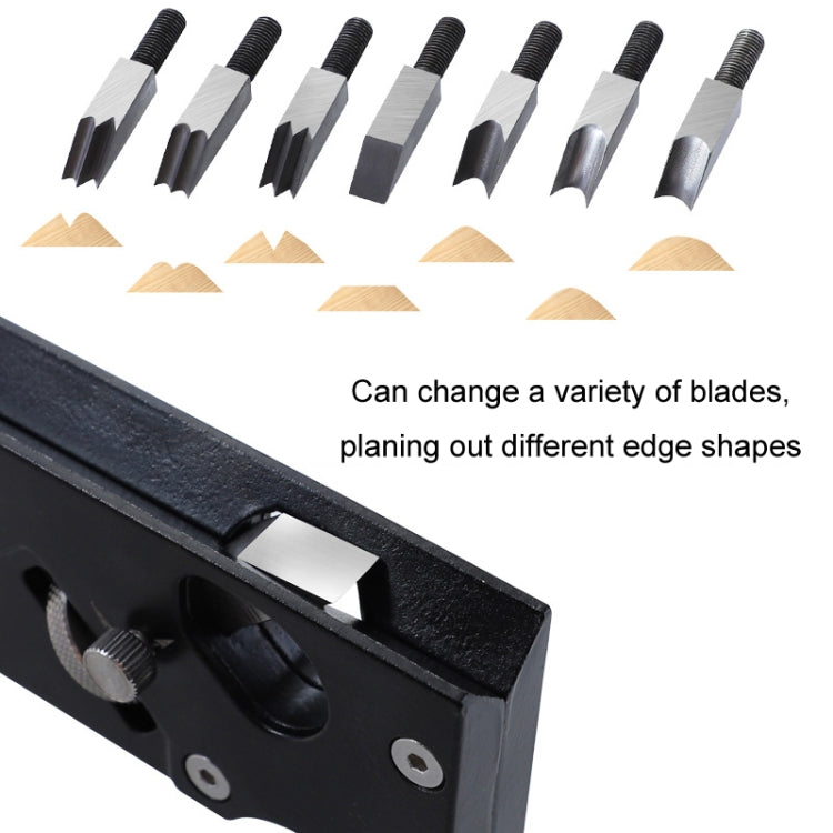 Woodworking Multi-Angle Chamfering Adjustable Depth Hand Planer, Color: Black - Wood Planers by PMC Jewellery | Online Shopping South Africa | PMC Jewellery