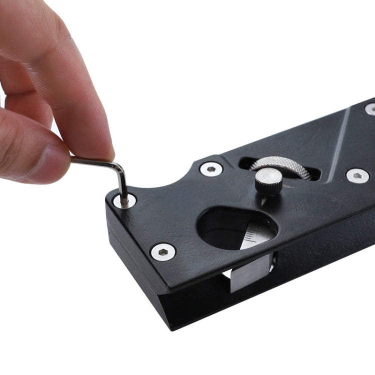 Woodworking Multi-Angle Chamfering Adjustable Depth Hand Planer, Color: Black + 6 Blades - free shipping - PMc TechLife - Order now!