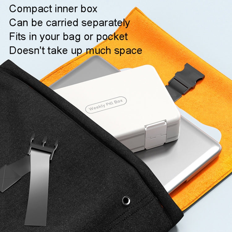 24 Grid Large Capacity Sealing Pills Case 3 Times A Day 7 Day Medicine Organizer Box(White) - free shipping - PMC TechLife - Order now!