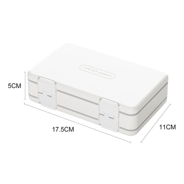 24 Grid Large Capacity Sealing Pills Case 3 Times A Day 7 Day Medicine Organizer Box(White) - free shipping - PMC TechLife - Order now!