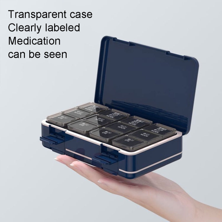 24 Grid Large Capacity Sealing Pills Case 3 Times A Day 7 Day Medicine Organizer Box(White) - free shipping - PMC TechLife - Order now!