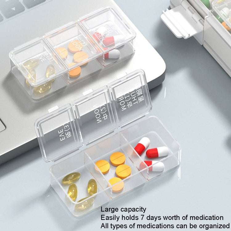 24 Grid Large Capacity Sealing Pills Case 3 Times A Day 7 Day Medicine Organizer Box(White) - free shipping - PMC TechLife - Order now!