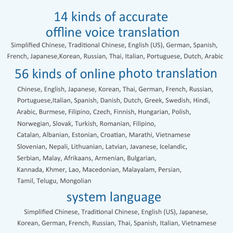 P40 Multi-country Smart Translator Simultaneous Interpretation Photo Offline Translation Recording to Translation(White) -  by PMC TechLife | Online Shopping South Africa | PMC TechLife | Buy Now Pay Later Mobicred