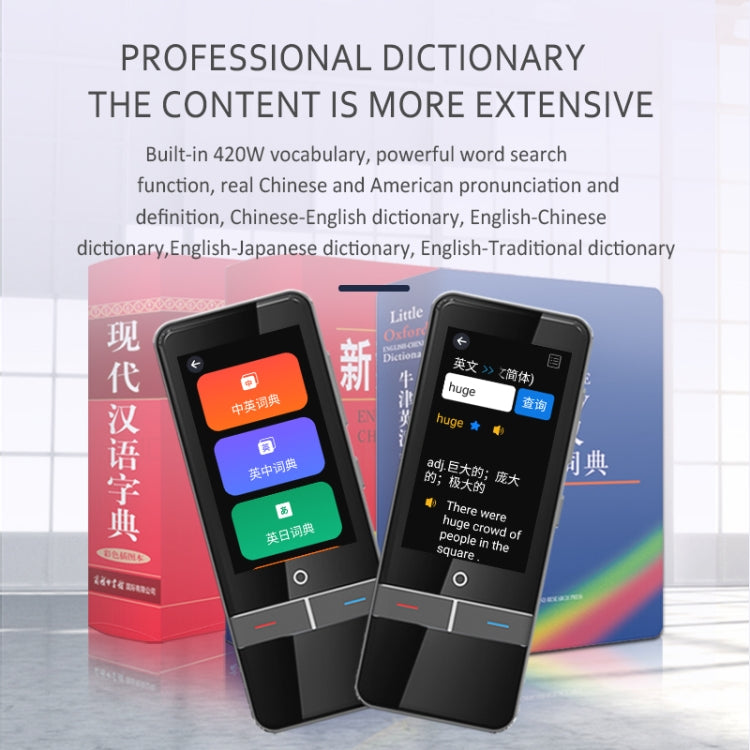 F6 Translation Machine 139 Languages Interpreted Online Translation 14 Camera Translator Recording Contemporary Interpretation(Black) -  by PMC Jewellery | Online Shopping South Africa | PMC Jewellery | Buy Now Pay Later Mobicred