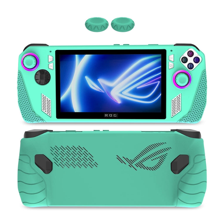 For ASUS Rog Ally Gaming Console Multicolor Silicone Case With 2 Button Caps(Green) - Accessories by PMC Jewellery | Online Shopping South Africa | PMC Jewellery