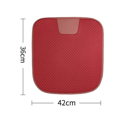 Car Seat Without Backrest Ice Silk Cushion(Claret) - Seat Accessories by PMC Jewellery | Online Shopping South Africa | PMC Jewellery | Buy Now Pay Later Mobicred