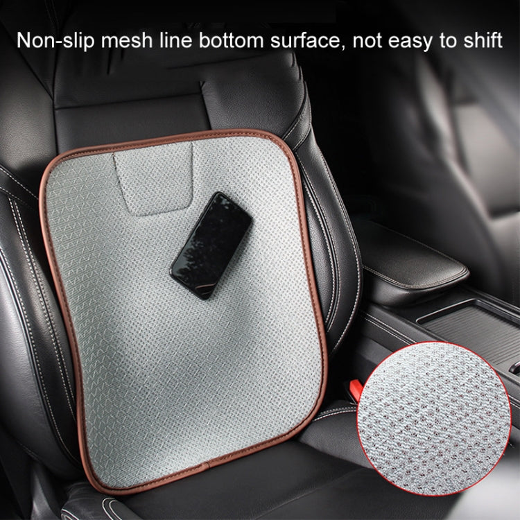 Car Seat Without Backrest Ice Silk Cushion(Saddle Brown) - Seat Accessories by PMC TechLife | Online Shopping South Africa | PMC TechLife | Buy Now Pay Later Mobicred