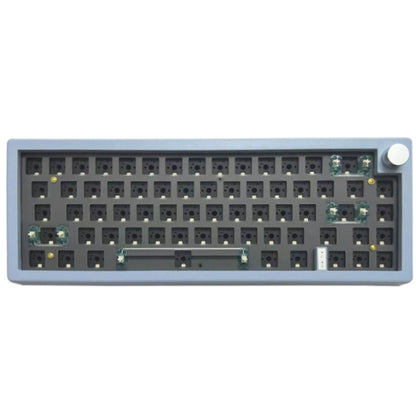 67 Keys Three-mode Customized DIY With Knob Mechanical Keyboard Kit Supports Hot Plug RGB Backlight, Color: Blue - Other by PMC Jewellery | Online Shopping South Africa | PMC Jewellery | Buy Now Pay Later Mobicred