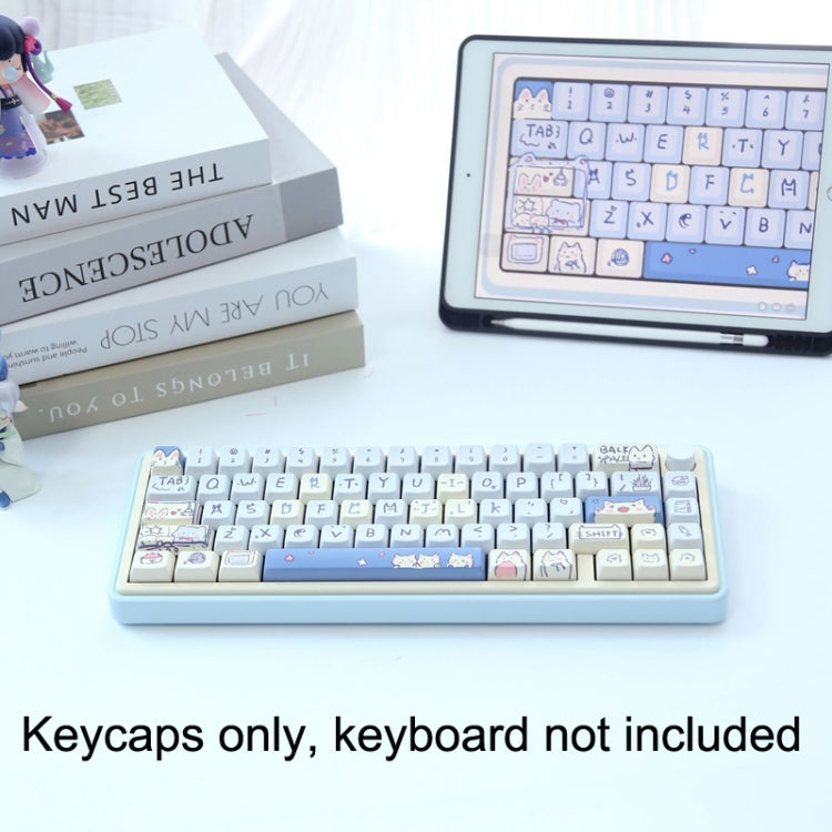 66 Keys 5-sided Heat Rise PBT Personalized Keycaps(Green) - Silicone / Sticker by PMC Jewellery | Online Shopping South Africa | PMC Jewellery | Buy Now Pay Later Mobicred