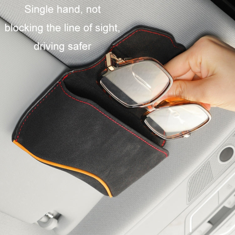 Car Sun Visor Multifunctional Glasses Case Card Storage Bracket(Green) - Sunglasses & Glasses Clips by PMC TechLife | Online Shopping South Africa | PMC TechLife | Buy Now Pay Later Mobicred