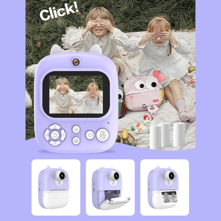 1200W Pixel  2.4 Inch Display Children Print Instant Camera Standard Blue - free shipping - PMC Jewellery - Order now!