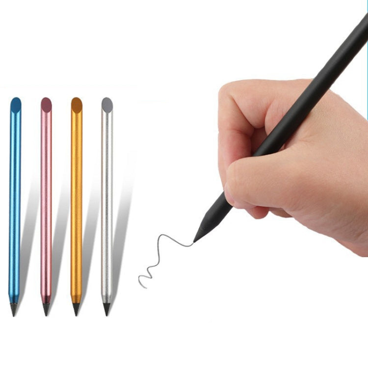 Office Pencil Unlimited Writing Eternal Metal Pen Inkless Pen Student Writing Pencil HB(Blue) - Pencils by PMc TechLife | Online Shopping South Africa | PMc TechLife | Buy Now Pay Later Mobicred