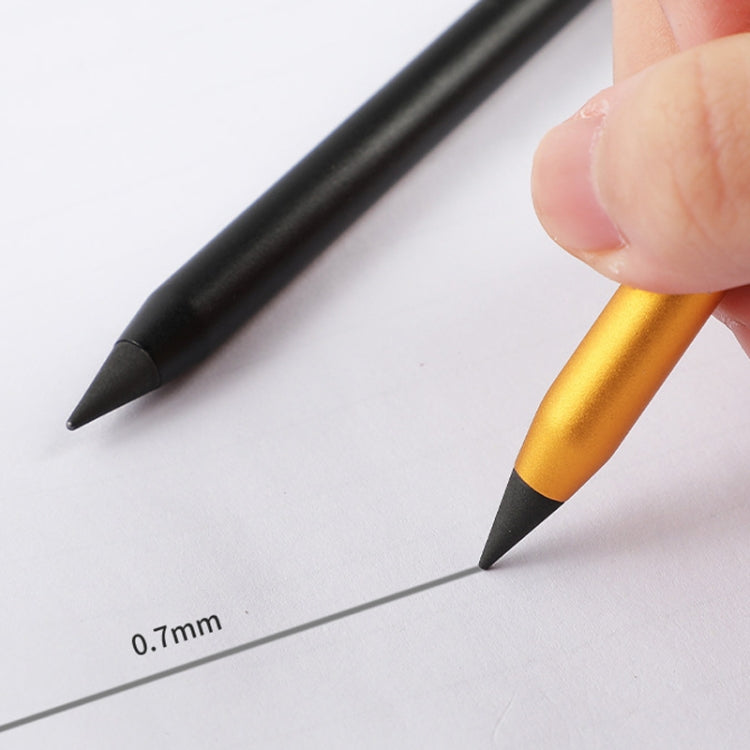 Office Pencil Unlimited Writing Eternal Metal Pen Inkless Pen Student Writing Pencil HB(Black) - Pencils by PMc TechLife | Online Shopping South Africa | PMc TechLife | Buy Now Pay Later Mobicred