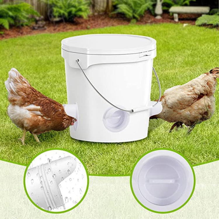 DIY Chicken Feeders Automatic Poultry Feeders Kit For Buckets, Barrels, Troughs, Spec: 4pcs/set Orange - Food Bowls by PMC Jewellery | Online Shopping South Africa | PMC Jewellery