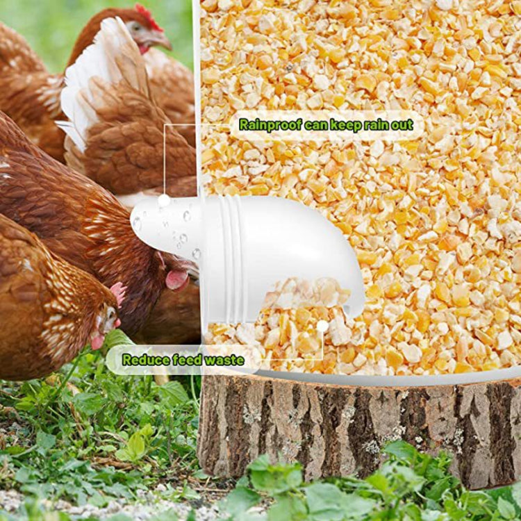 DIY Chicken Feeders Automatic Poultry Feeders Kit For Buckets, Barrels, Troughs, Spec: 6pcs/set Orange - Food Bowls by PMC Jewellery | Online Shopping South Africa | PMC Jewellery