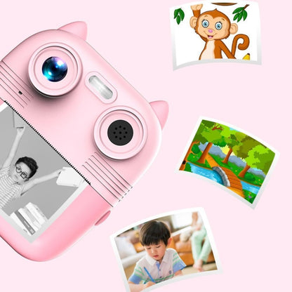 1080P Instant Print Camera 2.8-inch IPS Screen Front and Rear Dual Lens Kids Camera, Spec: Pink - Children Cameras by PMC Jewellery | Online Shopping South Africa | PMC Jewellery | Buy Now Pay Later Mobicred