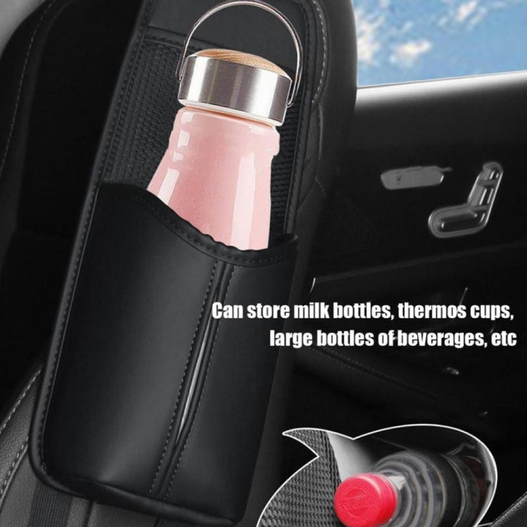 Car Seat Leather Multifunctional Tissue Water Cup Storage Hanging Bag(Grey) - Stowing Tidying by PMC TechLife | Online Shopping South Africa | PMC TechLife | Buy Now Pay Later Mobicred