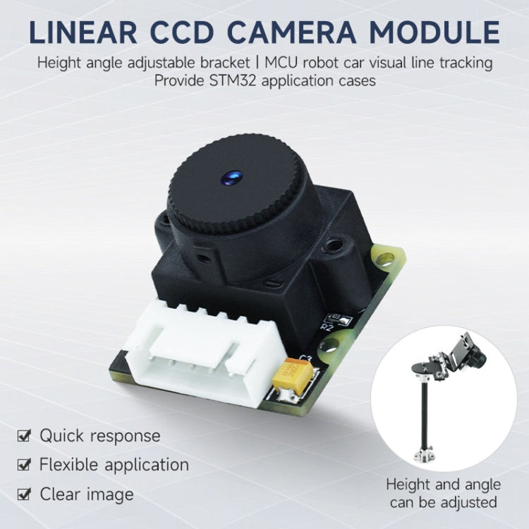 Yahboom Single Column CCD Camera Module Linear Array Sensor, Model: TSL1401+Bracket - Robotics Accessories by Yahboom | Online Shopping South Africa | PMC Jewellery | Buy Now Pay Later Mobicred