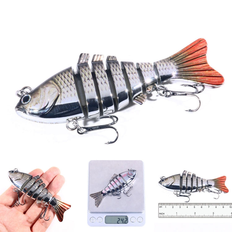 HENGJIA 10cm 24g Bionic Multi-Section Fish Bait Plastic Electroplating Fake Bait(2) - Fishing Lures by HENGJIA | Online Shopping South Africa | PMC TechLife | Buy Now Pay Later Mobicred