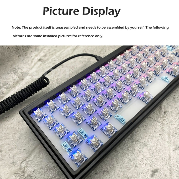 Hot Swap Shaft Wired RGB Back Light Customized Mechanical Keyboard Kit(White) - Other by PMC Jewellery | Online Shopping South Africa | PMC Jewellery | Buy Now Pay Later Mobicred
