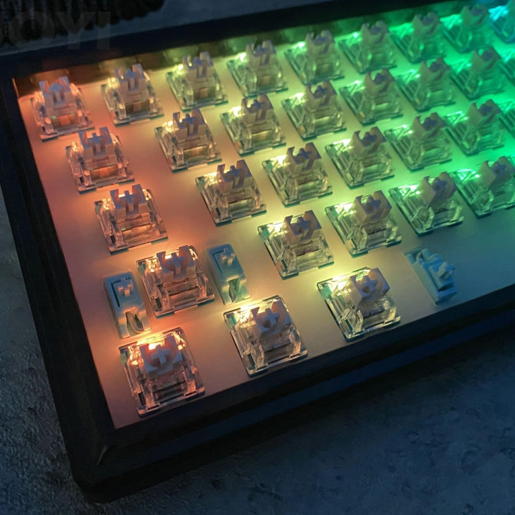Hot Swap Shaft Wired RGB Back Light Customized Mechanical Keyboard Kit(Purple Transparent) - Other by PMC Jewellery | Online Shopping South Africa | PMC Jewellery | Buy Now Pay Later Mobicred
