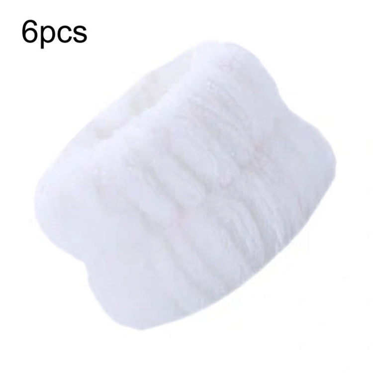 6pcs Washing Anti-Humidity Washing Face Wrist Strap Sports Sweat-Wiping Bracelet Sweat-Absorbing Sleeve(White) - free shipping - PMC TechLife - Order now!
