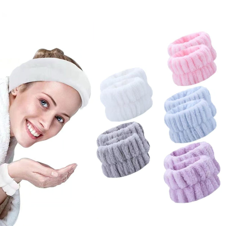 6pcs Washing Anti-Humidity Washing Face Wrist Strap Sports Sweat-Wiping Bracelet Sweat-Absorbing Sleeve(Gray) - free shipping - PMC TechLife - Order now!