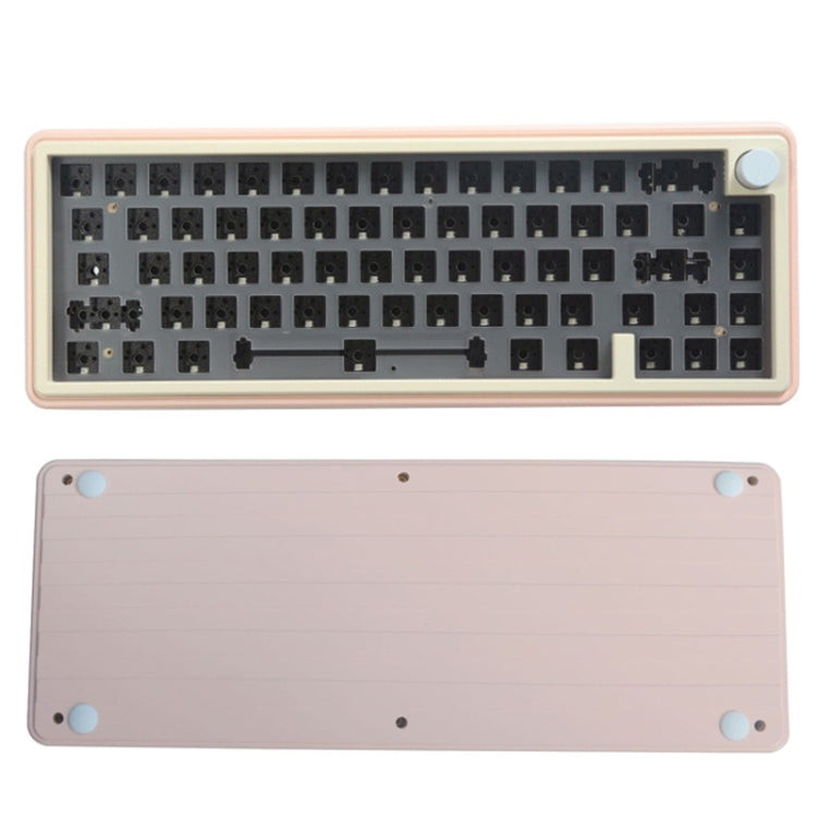 Bluetooth Wireless 3-mode RGB Backlit Gaming Mechanical Keyboard Aluminum Alloy Kit(Pink) - Other by PMC Jewellery | Online Shopping South Africa | PMC Jewellery | Buy Now Pay Later Mobicred