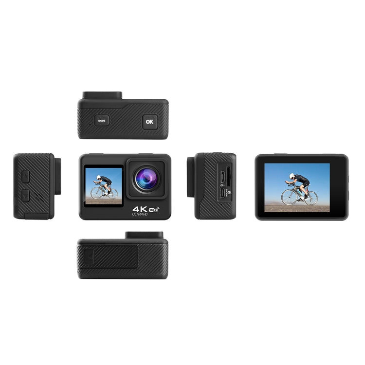 WIFI Color Dual-Screen HD 4K Video Outdoor Waterproof Sports Camera(AT-Q60AR) - Sports Camera by PMC TechLife | Online Shopping South Africa | PMC TechLife | Buy Now Pay Later Mobicred