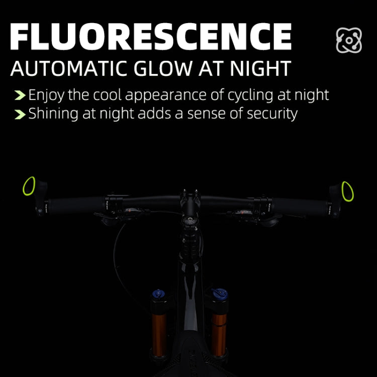 WEST BIKING Bike Cow Horns Fluorescent Deputy Handle Riding Equipment(Black) - Bicycle Grips by WEST BIKING | Online Shopping South Africa | PMc TechLife | Buy Now Pay Later Mobicred