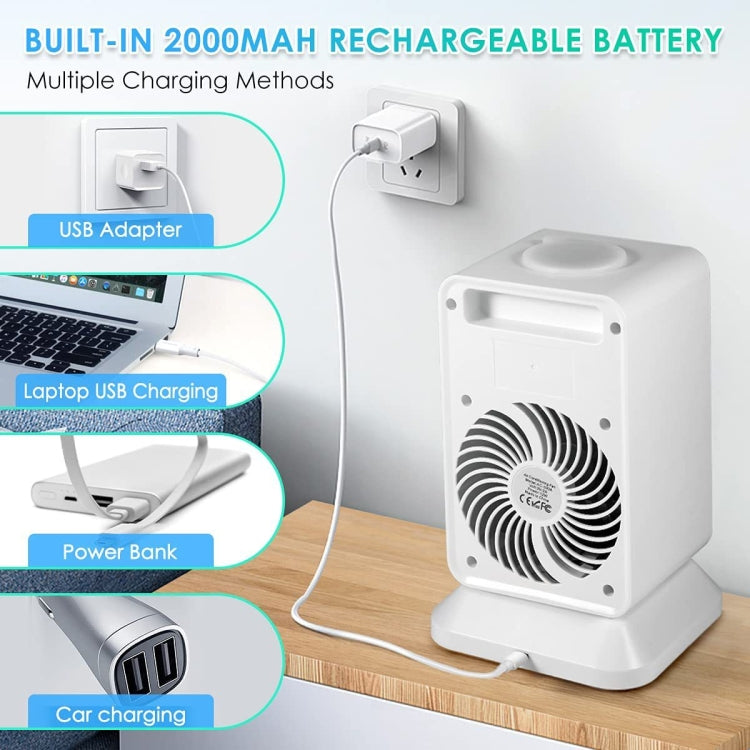 2000 mAh USB Mini Desktop Spray Humidification Cooling Fan Home Air Conditioner Fan Cooler - Electric Fans by PMC Jewellery | Online Shopping South Africa | PMC Jewellery | Buy Now Pay Later Mobicred