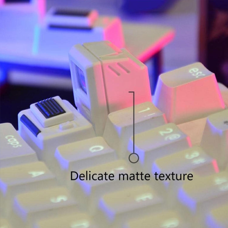 Mechanical Keyboard MAC Retro Light Transmission Keycap(Silver Gray) - free shipping - PMC TechLife - Order now!