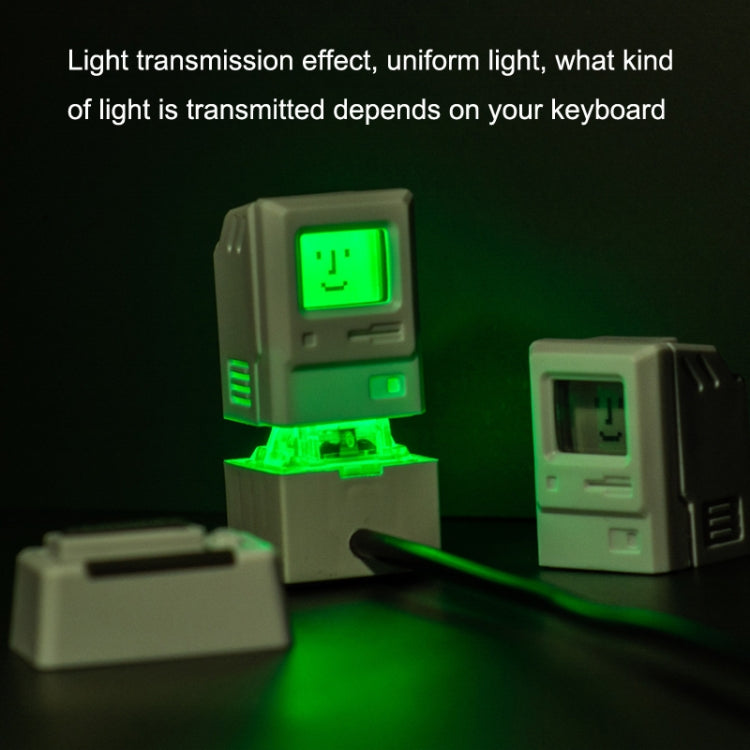 Mechanical Keyboard MAC Retro Light Transmission Keycap(Silver Gray) - free shipping - PMC TechLife - Order now!